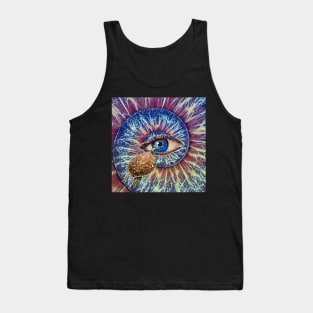 Sea turtle blue eye Tank Top